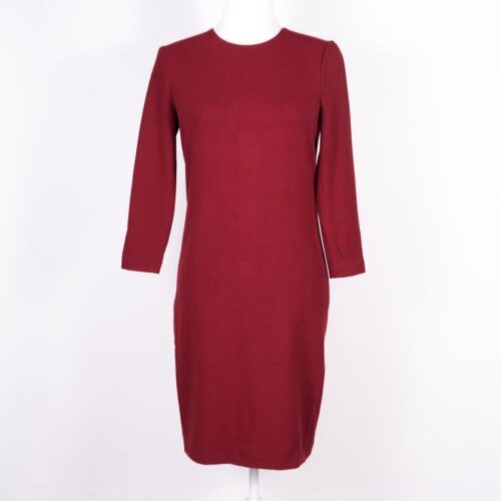 VINCE Red Stretchy Crepe Dress - Size Small